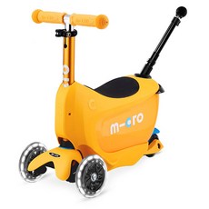 마이크로킥보드 아동용 미니 투고 디럭스 플러스 LED 킥보드, 아프리콧, 1개