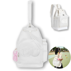 조이블리 경량 배드민턴 테니스 라켓 소형 백팩 가방, 아이보리, 1개