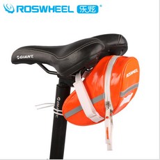 ROSWHEEL 馬卡龍個性包 樂炫騎行裝備 糖果色防水鞍座包 死飛自行車尾包坐墊包, 1個, 鮮橘色, 鮮橘色
