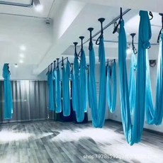 空中瑜伽吊床 家用 彈力加寬 倒立拉伸, 全套5米灰色, 1個