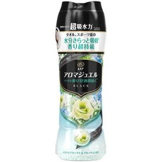 日本P&G 衣物芳香豆 香香豆 香香粒 洗衣香香豆 衣物香氛顆粒 罐裝 補充包, 1個, 最新款-瓶裝綠色-翡翠花香420ml