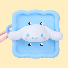 파우치-시나모롤 스퀘어 산리오 실리콘 미니 페이스