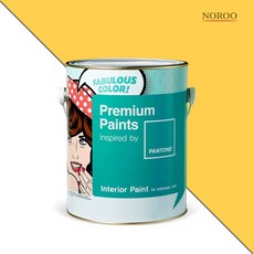 노루페인트 팬톤 내부용 실내 벽면 무광 페인트 4L, 14-0850 Daffodil 조색, 1개