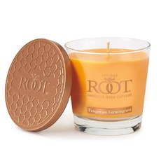 Root Candles 향초 벌집 밀랍 블렌드 프리미엄 수제 캔들 스몰 베리글라스 블랙베리 허니 249879, 탠저린 레몬그라스