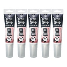 DIY하우스 홈핸드 실리콘 백색 100g 묶음, 5개