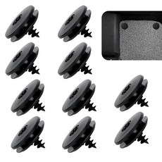 MOXRUQ 자동차 매트 리테이너 10개 미끄럼 방지 나일론 바닥 클립 카펫 고정용 버클 차량 클램프 내부 액세서리 트럭 SUV용 범용 (블랙) 275057, MOXRUQ 자동차 매트 리테이너 10개, 미끄럼 방지