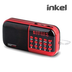 인켈 충전식 휴대용 효 라디오, IK-WR10, 레드