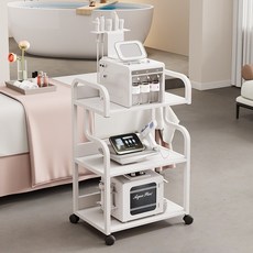 미용기기카트 버블카트 미용실 선반전용공구카트, 삼층, 흰색