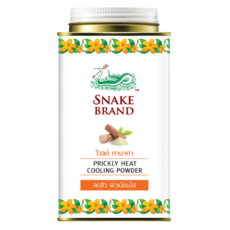 蛇牌爽身粉-黃檀木，清爽控油，舒緩肌膚，告別黏膩，持久舒適, 140g, 6個