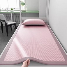 쿨매트 여름 쿨링매트 아이스실크 침대패드 냉감, 23. 핑크색/180x200 아이스실크 돗자리