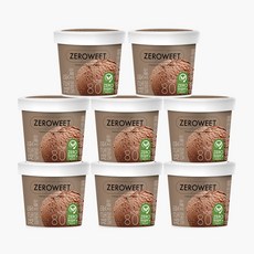 [본사직영] 펄세스 제로윗 당제로 아이스크림 미니컵 초콜릿, 8개, 100ml