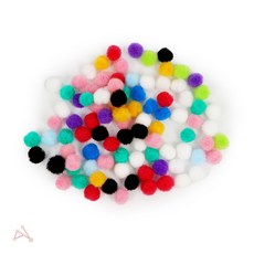 미니 스폰지볼 공작용 쿠션볼 솜뭉치 색방울 미니 컬러 퍼프볼 대형 폼폼이 택1, 30mm, 검정