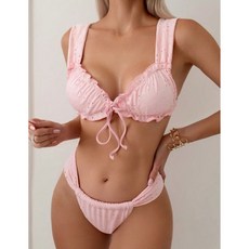 마리아라벨라 열렬한 핑크 화끈한 섹시 비키니 수영복 여자 수영복 세트 글래머 수영복 sexy bikini swim suit set 여름 비키니 수영복 Doll pink