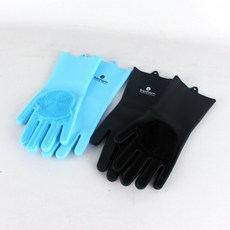 제삼오스토어 실리콘 브러쉬 장갑 블랙 여성주방장갑 보호장갑 습진장갑 주방장갑