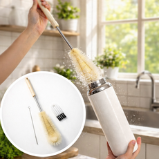 엘뉴본 롱 텀블러 세척솔 물병 설거지솔 브러쉬, 1개, 대형