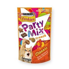 Friskies 喜躍 Party Mix Crunch 貓用香酥餅, 1個, 香酥餅 橘-經典原味 60克