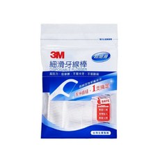 ［班尼花枝］3M細滑牙線棒 單線設計 盒裝/袋裝/單支包裝，深層清潔牙縫，預防牙菌斑, 1個, 一包 50支