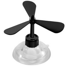 찬움컴퍼니 오토바이 헬멧 꾸미기용 부착형 프로펠러 장식, 블랙