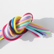 칼라 원형 백업 10색세트 (1cm X 약1M) /스펀지 막대 /국내생산