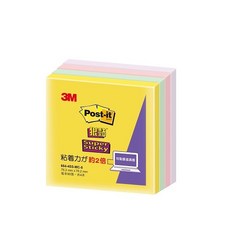 3M 利貼狠黏便條紙紙磚 654-4SS-MC1 混色多款 辦公室備忘 записки, 1個, 654-4SS-MC5