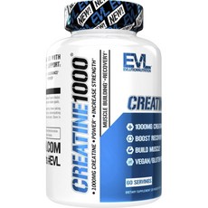 EVLUTIONNUTRITION 肌酸1000保健植物膠囊, 120顆, 1罐