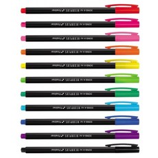 동아 헥사플러스 파인라이너 낱색 10color, 검정(31)