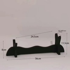 원목 검 받침대 죽도 좌대, 1개, 밀도판 대형 1단 높이조절 5cm