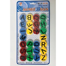 幼教英文數字磁鐵教學磁鐵 ABC英文學齡強力磁鐵, 1個, 26
