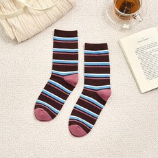 _ 잇츠삭스 멀티 스트라이프 양말 브라운_FS0825049, _ 잇츠삭스 멀티 스트라이프 양말 브라운_FS08250