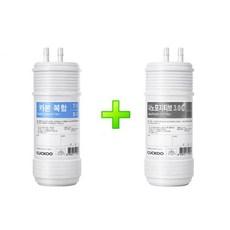 쿠쿠 정품 CP-TS011DS 사용 정수기 카본복합필터+ 나노포지티브 필터/ 1세트 (블랙잉크 바펜 포함), 1개, CP-TS011DSfilterset