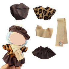 해외 SILFGRLF 수제 크로셰 옷 세트 17cm 라부부 인형 액세서리 포함 3피스 니트 의상 RC29 미국매장정품+ 1724077, .0008.RC37.