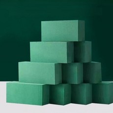꽃꽂이 오아시스 플로랄폼 블럭 생화 스펀지 플라워폼 화훼용 꽃다발 플로리스트 재료 100개, 플로랄폼 꽃꽂이 오아시스 100개입