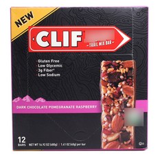 Clif 트레일 믹스 바, 12개, Dark Chocolate Pomegranate Raspberry, 40g