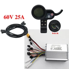 JP Jipin 브러시리스 모터 컨트롤러 전기 스쿠터 스로틀 부품 용 홀 36V 48V 52V LCD 디스플레이 없음, 06 JP 60V 25A set old