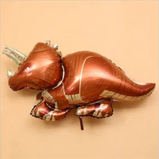 쿠쿠스토어 새로운 4D 공룡 알루미늄 필름 풍선 조립 Ankylosaur Pterosaur Rex 어린이 생일 파티 장난감, 01 1pc, 25 L