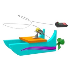 과학체험 원동기실험 리모컨작동 레이싱보트 만들기/ 교육완구 영재과학 로봇만들기, 1개