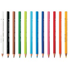 동아 아도르 부드러운 지워지는 삼각 점보 색연필 컬러링 채색 필기, 주황색