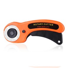 LMDZ-45mm 로터리 커터 블레이드 패브릭 원형 커팅 패치 워크 가죽 커터 공예 나이프 바느질 도구 가죽 커팅 도구, 보여진 바와 같이, 1개