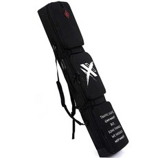 스노우보드 가방 스키 초대형 화이트 블랙 150cm 어깨 방수 위장 백팩 걸이 장비 휠백 보드, X 글자 166x36cm, 1개