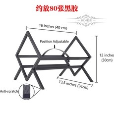 LP판 거치대 레코드판 꽂이 원목 LP수납장 디스 레트로 비닐 48x40x83cm, 한 개