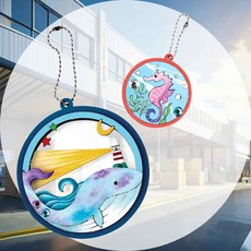 입체오너먼트만들기 우드 달빛고래 집중작업 손기능발달 감성취미 예술감각 상상력발휘 취미제작
