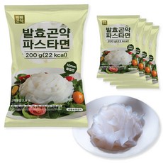 100g당 11kcal 빼빼곤약 발효곤약파스타면, 200g, 5개