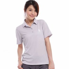 LOKI 女 VANA 抗UV短袖排汗POLO衫(女) 淺灰 抗紫外線 透氣舒適