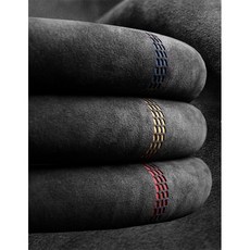 趙縣卡途悅汽車用品廠 通用款麂皮方向盤套, 黃色網格,O 型方向盤