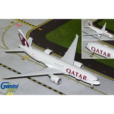 Geminijets 卡達航空 Qatar Airways B777-200LRF A7-BFT 可開艙門 1:200 飛機模型, 1個