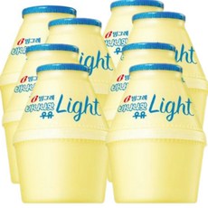빙그레 빙그레 바나나맛 우유 라이트, 240ml, 8개