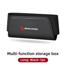 마쯔다 악셀라 아텐자 데미오 차량용 사이드 도어 시트 백 오거나이저 박스 가죽 수납 가방, 1개, 3. Black-L-1pc