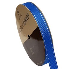 포장지세상 스티치리본 5mm x 13미터 행사 운동회 주자 스티치 골직 골직리본, 13m, 파랑