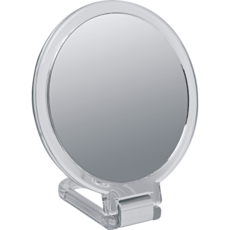 로스만 포유어뷰티 손잡이 접이식 소형 거울(뒷면 5배율) 1개, 1, 1
