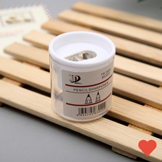 학용품 모음 고급 휴대용 투명 미니 더블 연필깎이 학교 어린이집 유치원 선생님 학생 준비물